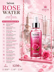 SKINMIL Rose Water (Steam Distilled Natural Hydrosol - 200ml)
