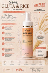 Skinmil Gluta & Rice Gel Cleanser (200ml)